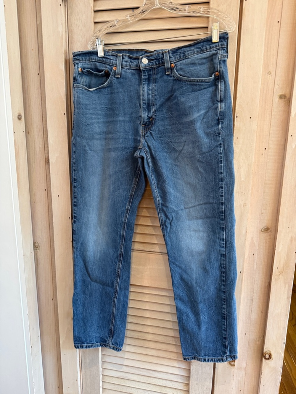541 Levi's Men's Athletic Taper Stonewashed Blue Denim Jeans 38x32